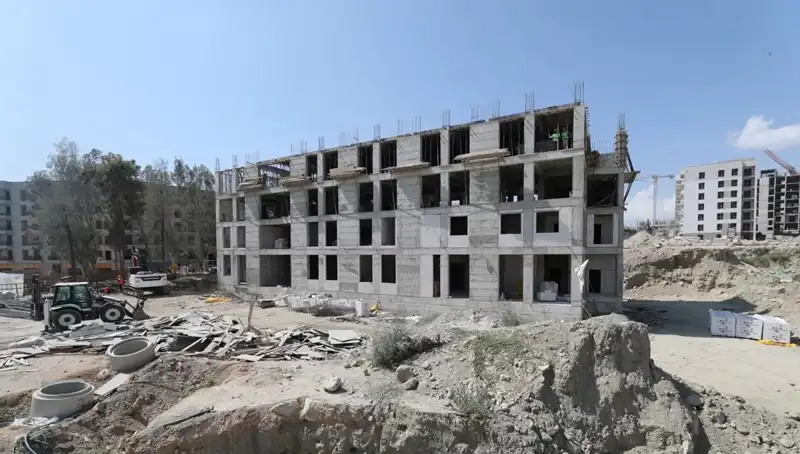 Defne'de Jandarma Binaları İçin İnşaat Çalışmaları Tüm Hızıyla Devam Ediyor
