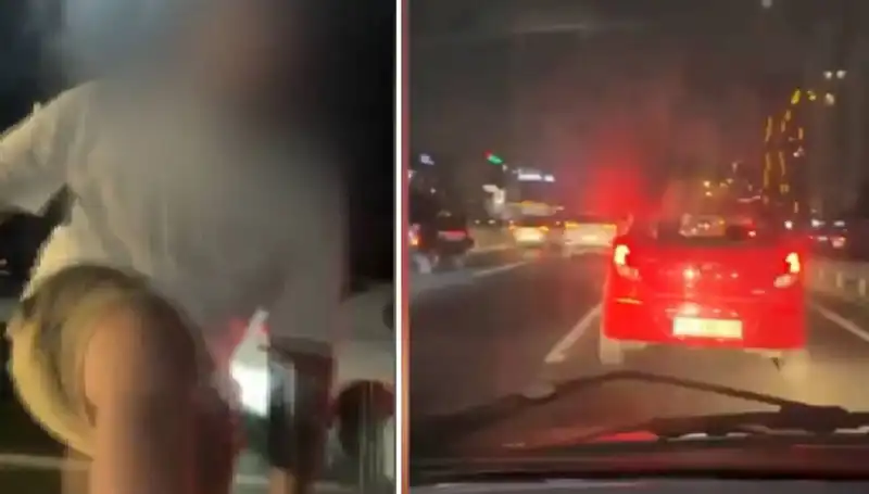 Trafik Magandası Yine Sahne Aldı: Güvenlik Kameraları Her Anı Kaydetti