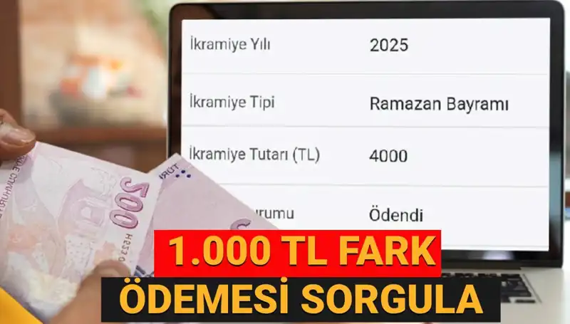 Emekli Bayram İkramiyesi Fark Ödemeleri 2025: 1.000 TL Yattı Mı?